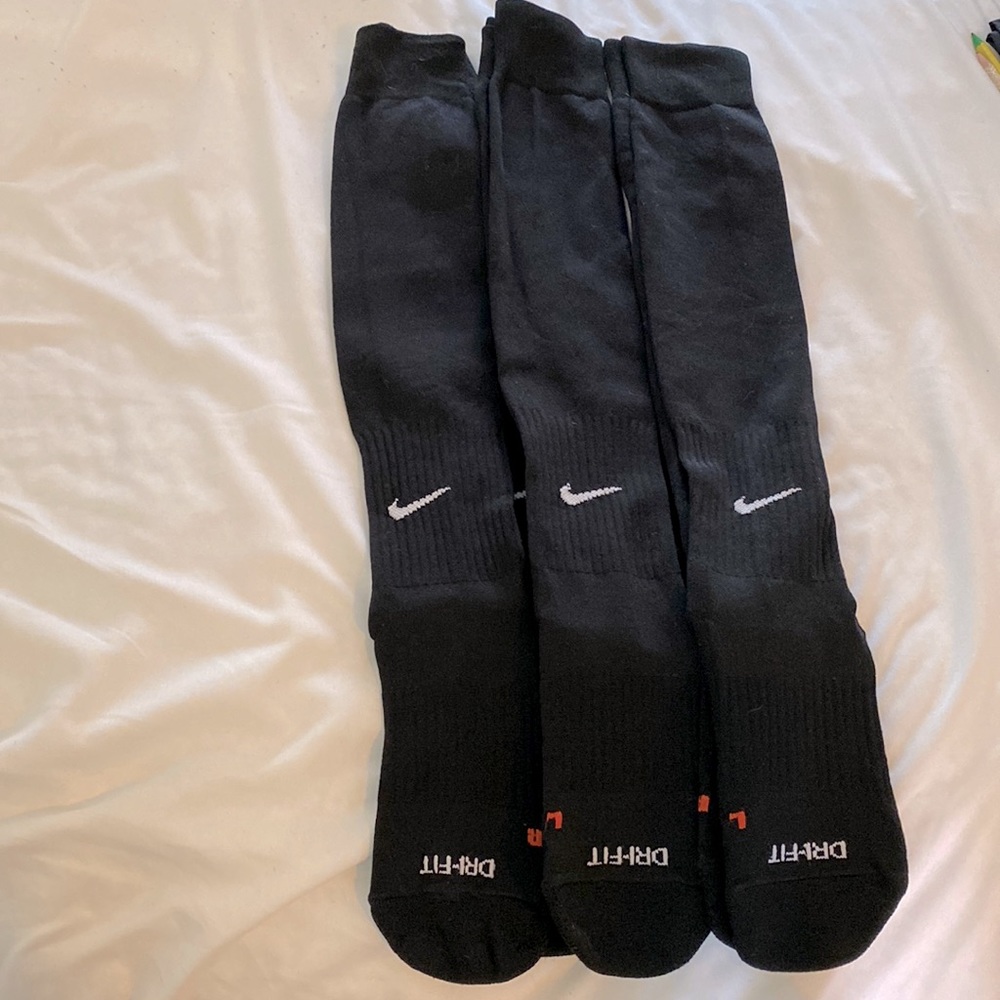 Nike Classic II Cushion Over-the-Calf Sock, Black, NWOT, 3 pair